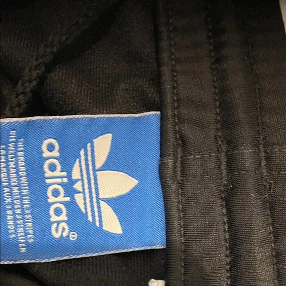 Adidas men’s gold striped vintage zipped ankle track pants - Picture 6 of 7